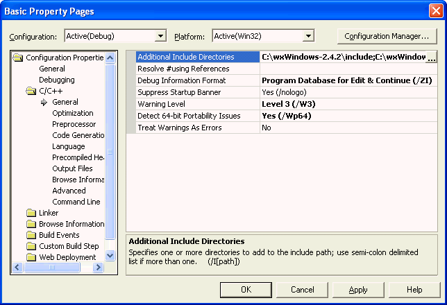 Config properties. WXWIDGETS dialog about.