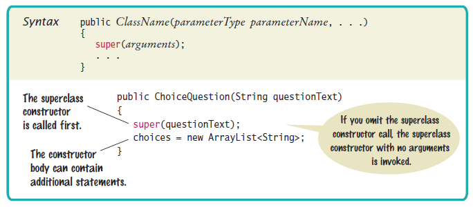 supper class initializer of constructor